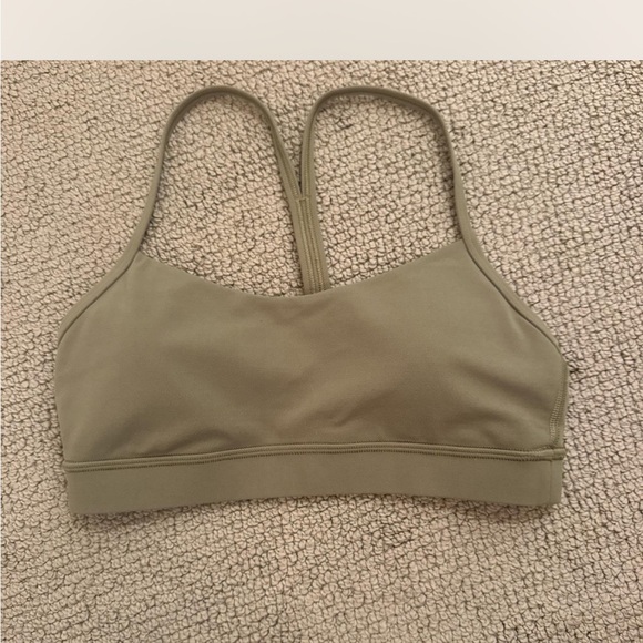 Lululemon Athletica Khaki Sports Bra - Picture 1 of 3